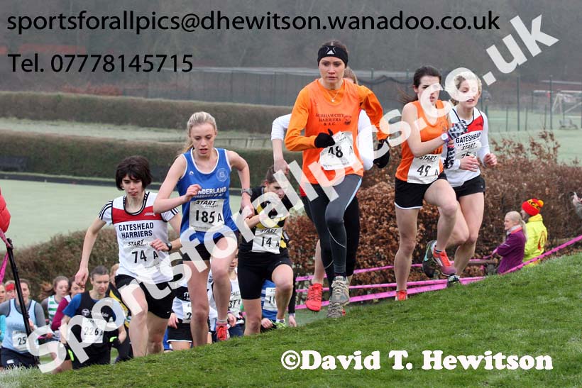 Senior women, Durham Cathedral Cross Country Relays. Photo: David T. Hewitson/Sports for All Pics